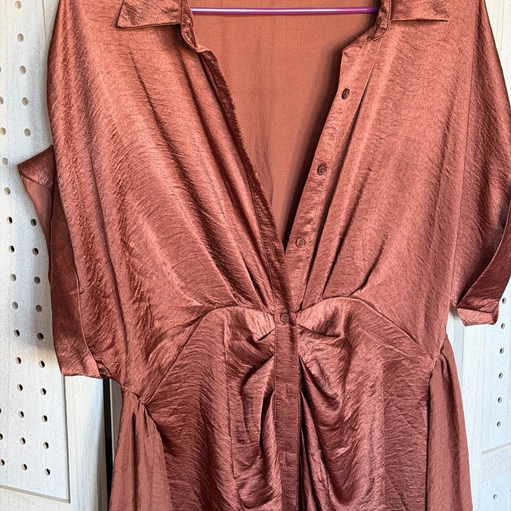 Steve Madden Copper Brown Dress - Picture 2 of 7